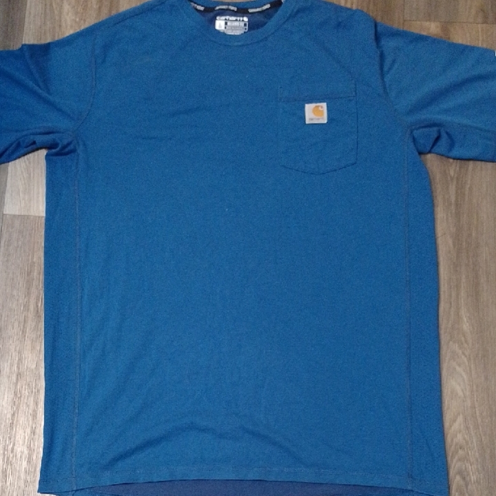 Carhartt Blue Short Sleeve Tee Classic Crew Neck